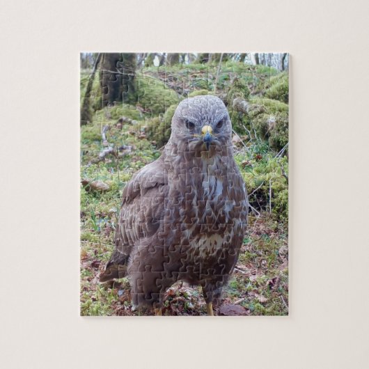 Buzzard mit Attitude Jigsaw Puzzle (Vertikal)