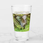 Buzzard Stretching Wings Glas (Rückseite)