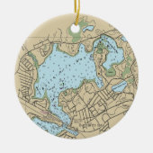 Buzzards Bay MA Chart Keramik Ornament (Vorne)