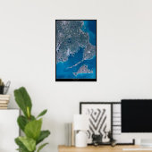 Buzzards Bay, Massachusetts Satellitenposter Poster (Heimbüro)