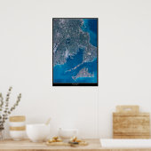 Buzzards Bay, Massachusetts Satellitenposter Poster (Küche)