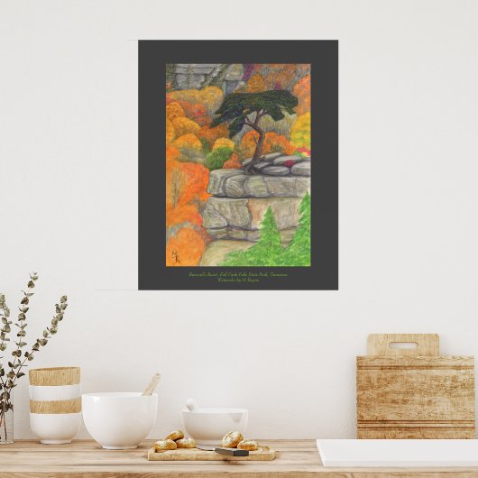 Buzzard's Roost - Fall Creek Falls Staat Park Poster (Küche)