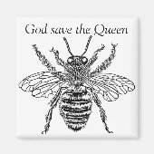 buzzart queen bee magnet (Vorne)