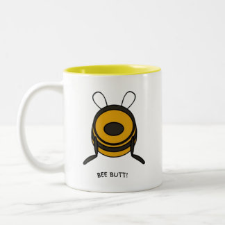 Buzzed & Caffeinated! 🐝 ☕ 😂 Zweifarbige Tasse