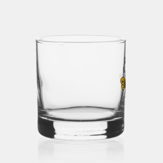 "Buzzed" mit Bienenstockglas Whiskyglas (Rechts)