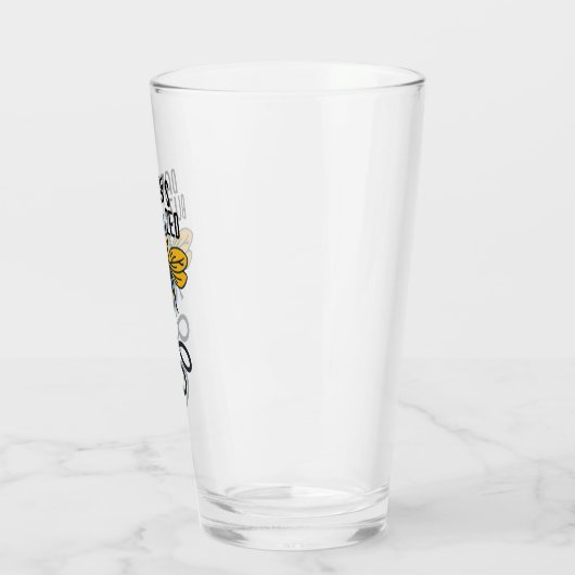 "Buzzed" mit Bier Custimizable Beer Glas (Links)