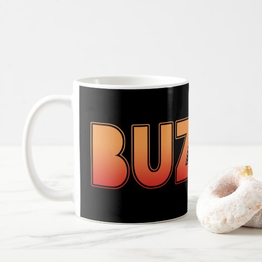 Buzzin Manchester Jargon, Mancunian Dialekt Kaffeetasse (Mit Donut)