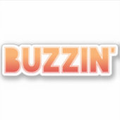 BUZZIN' Manchester Slang Dialect Aufkleber (Vorderseite)