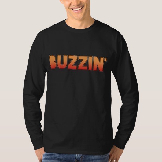 BUZZIN' Manchester Slang Dialect T-Shirt (Vorderseite)