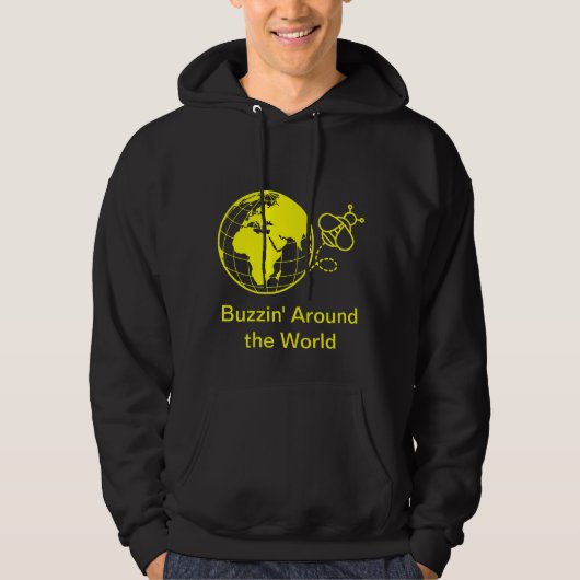 Buzzin' um die Welt Hoodie (Vorderseite)