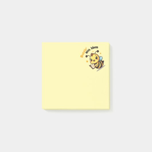 Buzzin' With Ideas Cute Bee Post-It Notes Klebezettel (Vorderseite)
