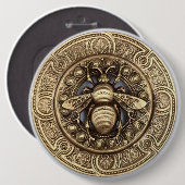 "Buzzing Beauty: Bee-Inspiriert Button Collection" (Vorne & Hinten)