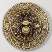 "Buzzing Beauty: Bee-Inspiriert Button Collection" (Vorderseite)