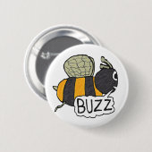Buzzing Bee Button (Vorne & Hinten)