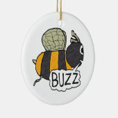 Buzzing Bee Keramik Ornament (Rechts)