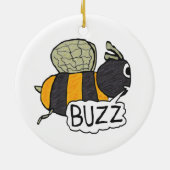 Buzzing Bee Keramik Ornament (Hinten)