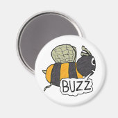 Buzzing Bee Magnet (Vorderseite/Rückseite)
