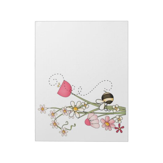 Buzzing Bees Notepad Notizblock (Rotiert)