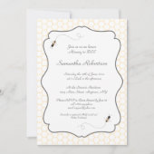 Buzzing Bienen Babydusche Einladung (Vorderseite)