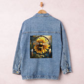 "Buzzing Dreams: Sonnenblumen Bee Dreamcatcher" Jeansjacke (Hangar)