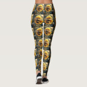 "Buzzing Dreams: Sonnenblumen Bee Dreamcatcher" Leggings (Rückseite)