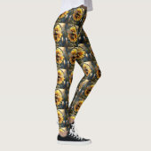 "Buzzing Dreams: Sonnenblumen Bee Dreamcatcher" Leggings (Rechts)