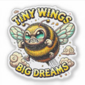 Buzzing for Greatness Aufkleber (Vorderseite)