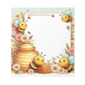 Buzzing Honey Bee Notizblock (Vorderseite)