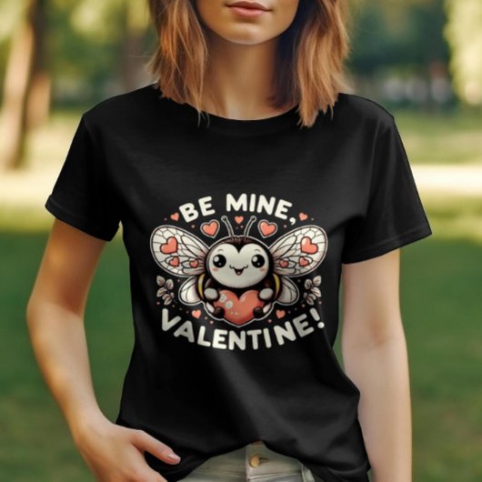 Buzzing Liebe Bee Mine Valentinstag T-Shirt