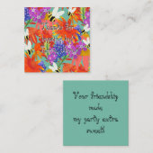 BuzzUnderBlooms_Editable Kids Begleitkarte (Vorne/Hinten)