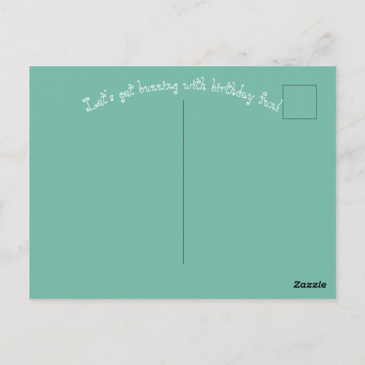 BuzzUnderBlooms_Editable Kids Postkarte (Rückseite)