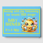 Buzzy Anfänge Honeybee-to-Bie Babydusche | Gästebuch (Rückseite)