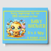 Buzzy Anfänge Honeybee-to-Bie Babydusche | Gästebuch (Vorderseite)