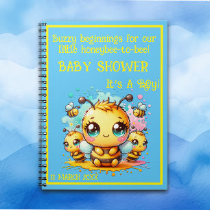 Buzzy Anfänge Honeybee-to-Bie Babydusche Notizblock