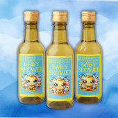 Buzzy Anfänge Honeybee-to-Bie Babydusche | Weinetikett