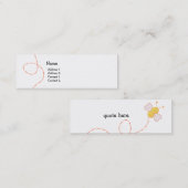 Buzzy Bee Mini Visitenkarte (Vorne/Hinten)