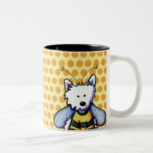 Buzzy Bee Westie Zweifarbige Tasse