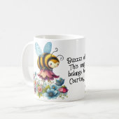 Buzzz Off, Bienen und Blume Kaffeetasse (Vorderseite Links)