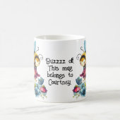 Buzzz Off, Bienen und Blume Kaffeetasse (Mittel)