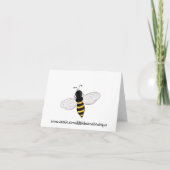 Buzzzing Bienen Vielen Dank Hinweis Karten (Rückseite)