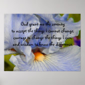 BV - Serenity Prayer Iris Poster (Vorne)