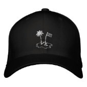 BVI RUGBY Black Embroided Baseball Cap Bestickte Baseballkappe (Vorderseite)
