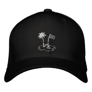 BVI RUGBY Black Embroided Baseball Cap Bestickte Baseballkappe