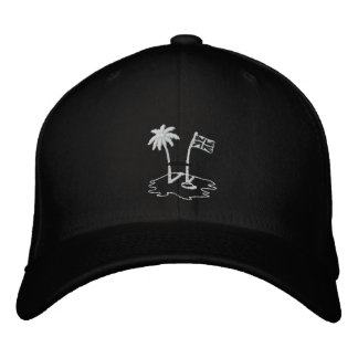 BVI RUGBY Black Embroided Baseball Cap Bestickte Baseballkappe