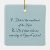 BVM & Heiliger Geist aus Lippis Ankündigung (Det.) Keramikornament (Rückseite)