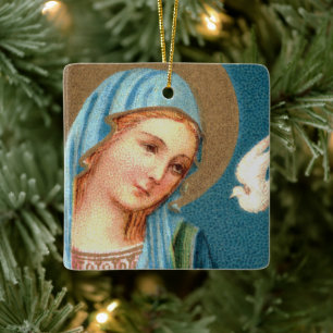 BVM und Heiliger Geist aus Lippis Verkündigung (De Keramikornament