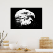 BW American Bald Eagle Poster Print Eagles Posters (Küche)