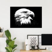 BW American Bald Eagle Poster Print Eagles Posters (Heimbüro)