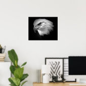 BW American Bald Eagle Poster Print Eagles Posters (Heimbüro)
