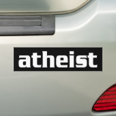 BW_atheist1 Autoaufkleber (Auf Auto)